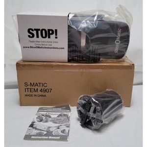 Slice-O-Matic Food Slicer #4907 Black  - New in Box